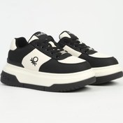 Resim Benetton Siyah Beyaz Kadın Spor Ayakkabı İTHAL BNI-12046 