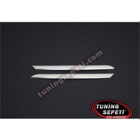 Resim Renault Clio 4 Hb 2012 - 2019 Ön Panjur 2 Parça Paslanmaz Çelik 