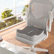 Resim Ofis Sandalyeleri & Araba Koltukları için Ergonomik Hafıza Köpük Koksis Yastığı - Kontür Destekli, Yıkanabilir Omurga Desteği ile Yumuşak Konfor Dolgulu, Karışık Renkler, Araba Koltuğu Minderi, Duruş Geliştirme, Dayanıklı Kumaş Kaplama 