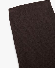 Resim Koton Yüksek Bel Slim Fit Midi Kalem Etek Kahverengi 5sal70021ık Kahve 