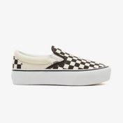 Resim Vans Classic Slip-On Platform Kadın Siyah - Beyaz Sneaker 