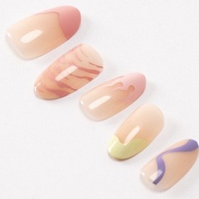 Resim Takma Tırnak Seti & Zararsız Yapıştırıcı Popbeauty10085 