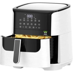 Resim Wıamı 7 Litre Sıcak Hava Fritözü Camlı Airfryer Beyaz 