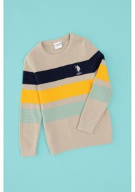 Resim U.s. Polo Assn. Erkek Çocuk Taş Melanj Kazak /triko 50317160-vr225 Tas Melanj 