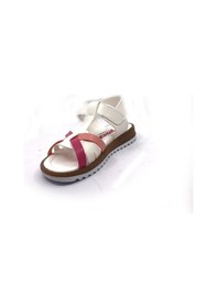 Resim Şirin Bebe 01 Beyaz Kız Çocuk Bebe Sandalet Ayakkabı 