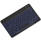 Resim Uyumlu 10 İnç Arkadan Aydınlatmalı Klavye Bluetooth Taşınabilir Mini Sessiz Klavye B S1758 Ratetime Diğer 