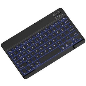 Resim Uyumlu 10 İnç Arkadan Aydınlatmalı Klavye Bluetooth Taşınabilir Mini Sessiz Klavye B S1758 Ratetime Diğer 