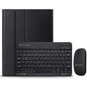 Resim iPad Pro 11 M2 2022 Bluetooth Klavye ve Mouse+Standlı Kılıf -BKK6 