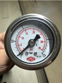 Resim SIMGA 0-2,5 Bar Çap Ø52 Mm Pano Tip Kuru Manometre 