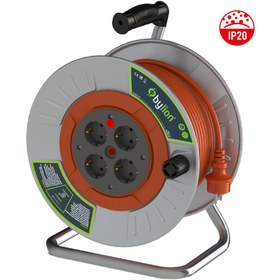 Resim Bylion Mme-50315-f 3x1,5 50mt Kablolu Metal Seyyar Kablo Makarası 