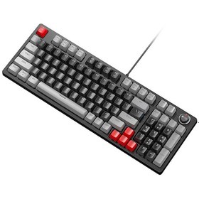 Resim T-wolf T50 Mekanik Klavye 96+1 Tuş Kablolu Oyun Klavyesi Yüksek Kaliteli Abs Çift Renkli Kalıplama T 