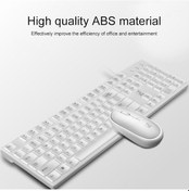 Resim Zgb S600 Çikolatalı Şeker Renkli Kablolu Usb Klavye Mouse Seti Siyah A Optik 