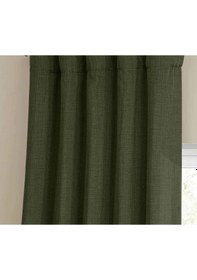 Resim Evdepo Home Keten Blackout Karartma Fon Perde Koyu Yeşil Haki 