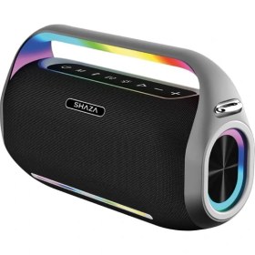 Resim Shaza 250W Ses Çıkışı Mikrofonlu Taşınabilir Bluetooth Hoparlör Siyah 
