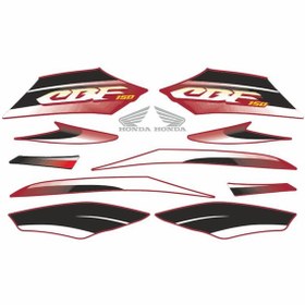 Resim Honda Honda Cbf Uyumlu 150 Stıcker Setı Kırmızı 001 