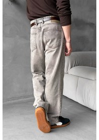 Resim Erkek Regular Jean Pantolon Kahverengi 