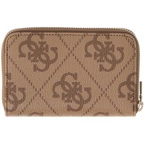 Resim Guess Janie Logolu Orta Boy Fermuarlı Kadın Kahverengi Cüzdan Swos9924140-ltl T/u 