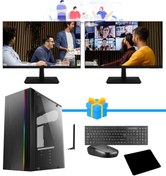 Resim RAMTECH BİLGİSAYAR WORKFORCE OF710-353 i7-10700F 16GB RAM 256GB SSD 500GB HDD R5 230 D-24 X2 MASAÜSTÜ OFİS PC 