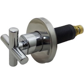 Resim Yıldırım Ankastre Taharat Musluğu Aç Kapa Lüks Model Uzun Yıldız Kapak 