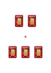 Resim Nadir Gold 24 Ayar 5 Gram Külçe Altın 5 Adet 1 Gram Külçe Altın 