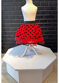 Resim Kara Kedi Kostüm Evi- Uğur Böceği Eteği Kırmızı 