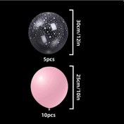 Resim Cloud011 15 Adet Pembe Şeffaf Yıldız Balon Seti Parti Dekorasyon Fotoğraf Stüdyo Pembe 