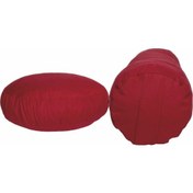 Resim Bordo Meditasyon Minderi Silindir Yoga Bolster Minderi Ikili Set 