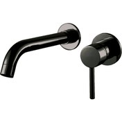 Resim Pure Ankastre Lavabo Armatürü Siyah Ank-103 