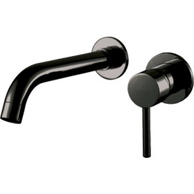 Resim Pure Ankastre Lavabo Armatürü Siyah Ank-103 