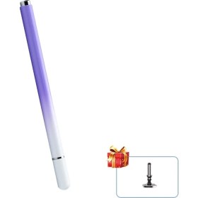 Resim MobaxAksesuar Dokunmatik Tablet Telefon Kalemi +1 Yedek Uç Renk Geçişli Passive Stylus Bilgisayar Kalem 