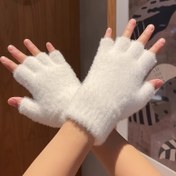 Resim Yarım Parmak Kışlık Peluş Eldivenler, 90 Ülke Kış Kullanımı İçin Uygun, Basit Rüzgar Geçirmez Kalın Rahat Eldivenler, Yazma Eldivenleri, Parmaksız Yumuşak Bisiklet Eldivenleri, Yarım Parmak Eldivenler, Kış Eldivenleri, Soğuk Hava Ekipmanları, Minimalist Eldiven Tasarımı, Yumuşak Dokulu Eldiven, Soğuk Hava Eldivenleri, Şık Eldivenler, Dayanıklı Eldivenler, Termal Eldivenler, Açık Hava Tutkunları 