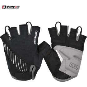 Resim Liangduo Shop Siyah Stil M Boyutu Darevıe Bisiklet Eldiveni Mtb Yarım Parmak Tayvan Ithal Jel Yastıklı Bisiklet Eldiveni Yüksek Li Darbeye Dayanıklı Bisiklet Eldiven Nefes (Yurt Dışından) 