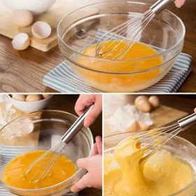 Resim Jet’s Home Sos Çırpma Teli Paslanmaz Yumurta Çırpıcı Çikolata Çırpıcı Krema Çırpıcı Çelik Ince Saplı 30 cm 