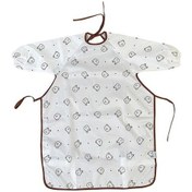 Resim Uzun Suntek Önlüğü Kollu Beyaz Bebek Ay 6 36 - Ot Beyaz Beyaz 