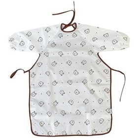 Resim Uzun Suntek Önlüğü Kollu Beyaz Bebek Ay 6 36 - Ot Beyaz Beyaz 