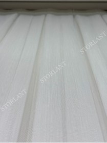 Resim Mat Bambu Orta Gramajlı 1/3 Sık Pileli Ütü Gerektirmez Tül Perde Kırık Beyaz 