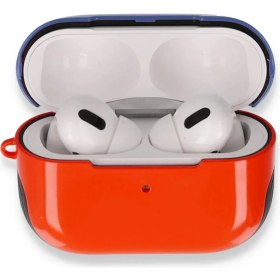 Resim Newface Airpods Pro (1.nesil) 3ın1 Kılıf - Kırmızı-Lacivert 