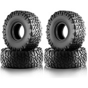 Resim Tenfowee 1.9 İnç Kauçuk Rc Lastikleri - 4 Adet, 120mm Çap, Trax Trx4, Scx10, Rgt Jeep Uyumlu, Bjm300 Modeli 