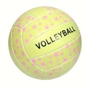 Resim Karanlıkta Parlayan Voleybol Boyutu 5, PVC Suni Deri Voleybol - Erkekler, Kadınlar İçin Hediye Kapalı Açık Gece Voleybol 