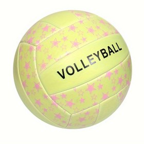 Resim Karanlıkta Parlayan Voleybol Boyutu 5, PVC Suni Deri Voleybol - Erkekler, Kadınlar İçin Hediye Kapalı Açık Gece Voleybol 