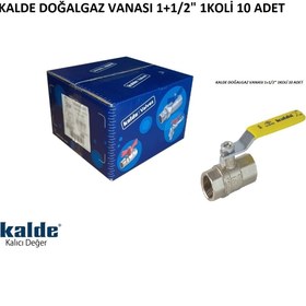 Resim KALDE Doğalgaz Vanası Dn40 1 1/2" 1koli 10 Adet 