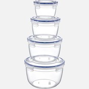 Resim Dünya Plastik 4'lü Yuvarlak Saklama Kabı Set 