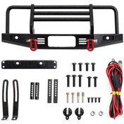 Resim Yunboo Alüminyum Ön Tampon, 1/10 Trax4 Axial Scx10 90046 90047 İçin Uyumlu, Siyah Renk, Tamir Ve Koruma Aparatı 