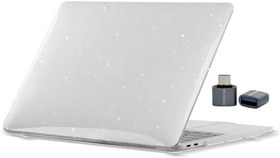 Resim McStorey MacBook Air 13.6 İnç Simli Kristal Parlak Kılıf A2681 A3113 A3240 A3449 M2 M3 M4 M5 Uyumlu Sert Kapak Hard Case Şeffaf 