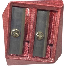 Resim tüftürük Çift Bölmeli Metal Kalemtraş 