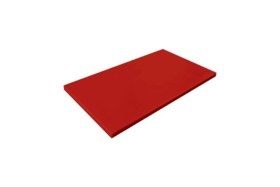 Resim Feyza Design Kırmızı Polietilen Kesme Tahtası, 30X50X2 Cm, Dayanıklı ve Hijyenik Kullanım 
