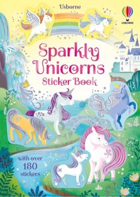 Resim Usborne Sparkly Unicorns Sticker Book - Sparkly Sticker Books 