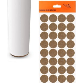 Resim Nzb Masa Sandalye Parke Zemin Koruyucu Keçe Yapışkanlı 24 mm (32'li Paket) 