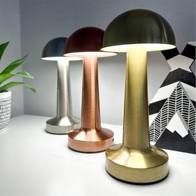 Resim Gold Kablosuz Şarjlı Masa Lambası - Altın Renk, Dokunmatik, Ayarlanabilir Işık, Modern ve Şık Tasarım, Ev, Kafe, Ofis için LED Lamba 