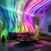 Resim 1 Adet Fantastik Aurora Sihirli Bulucu Aurora Projeksiyon Işığı USB Kontrollü Yaratıcı Hediye Ev Dekorasyonu Atmosfer Işığı 